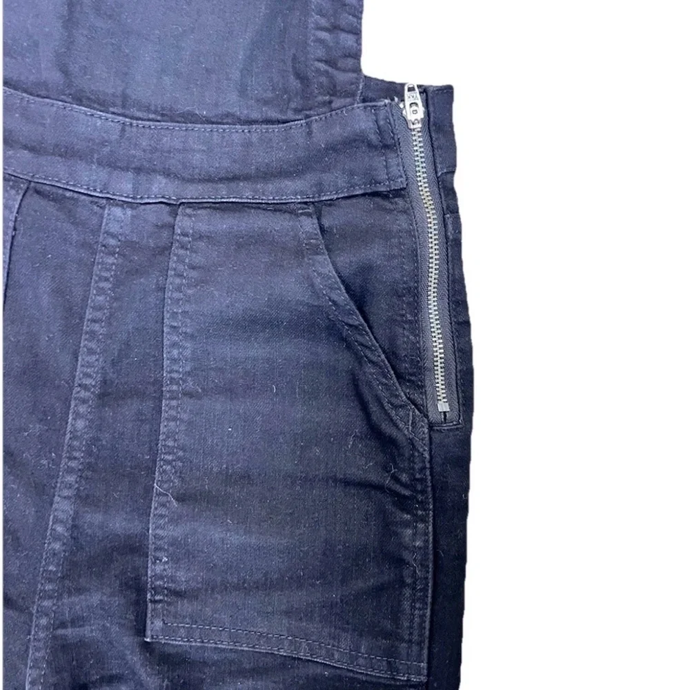 Madewell Black Denim Overall Jumpsuit XS Adjustablestraps Casual Streetwear Y2K - Picture 6 of 12